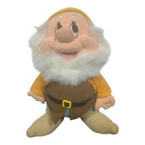 Vintage Walt Disney Happy Dwarf Plush Snow White Seven Dwarfs World On Ice Tag